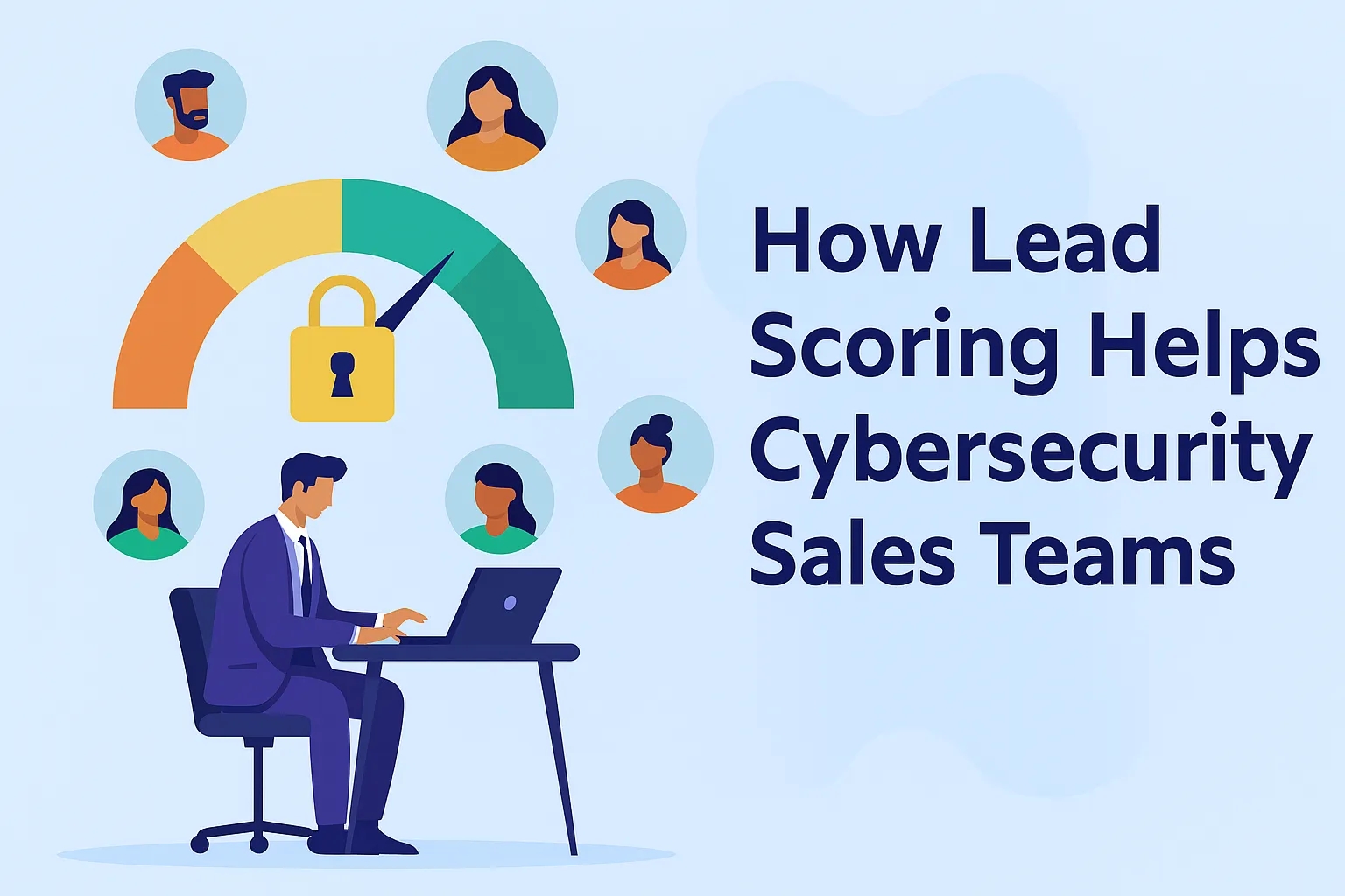How lead scoring helps cybersecurity sales teams prioritize prospects effectively.