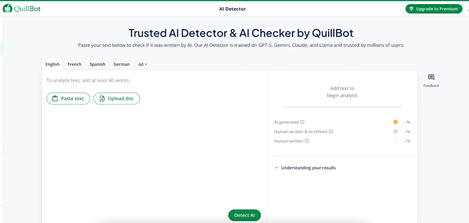 QuillBot Humanizer Mode